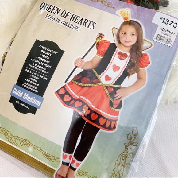 Queen of Hearts Child’s Costume NWT medium 8/10 - Picture 5 of 10